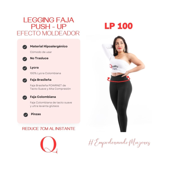LEGGINS FAJA PUSH UP LP100 COLOMBIA-PERU
